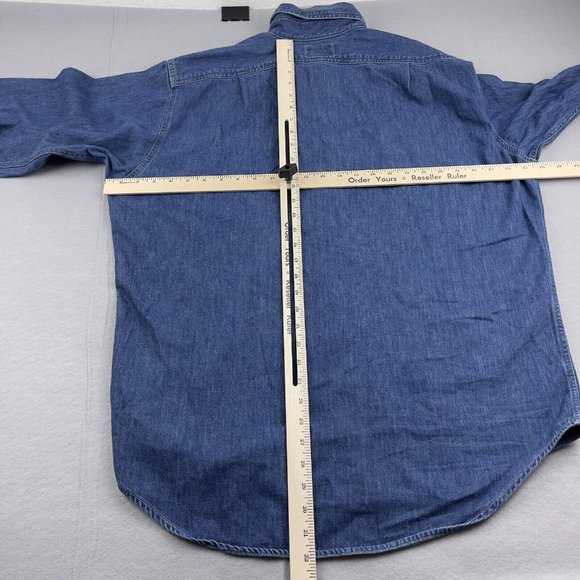 Polo Jeans Co Ralph Lauren  Vintage Button Up Denim Shirt Jacket Mens Size L - Picture 4 of 7
